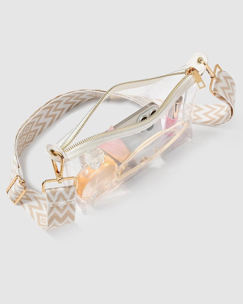 FANGSUN Clear Purse for Women, Clear Crossbody Bag Stadium Approved, Small Transparent Handbag for Concert Event Festival - Image 5